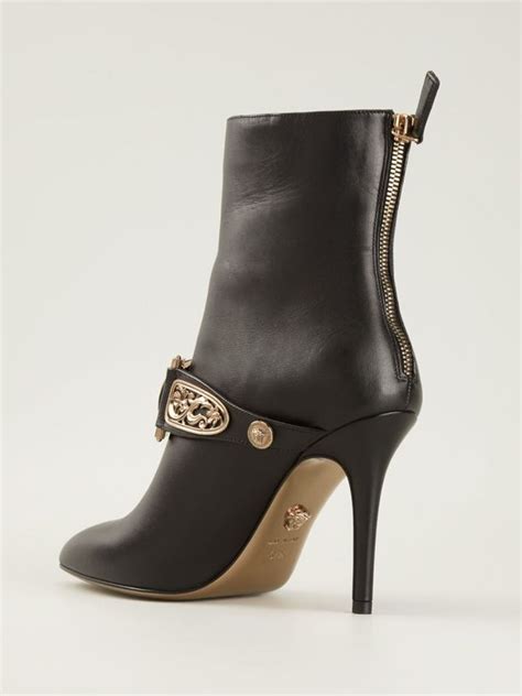 versace medusa embroidered|Versace Medusa boots.